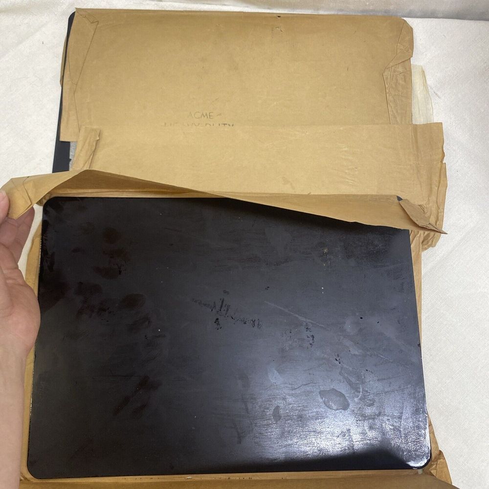 BLANK Tintype Ferrotype Heavy Duty True Vintage Lot Of‎ 2 Approx 14"x10"